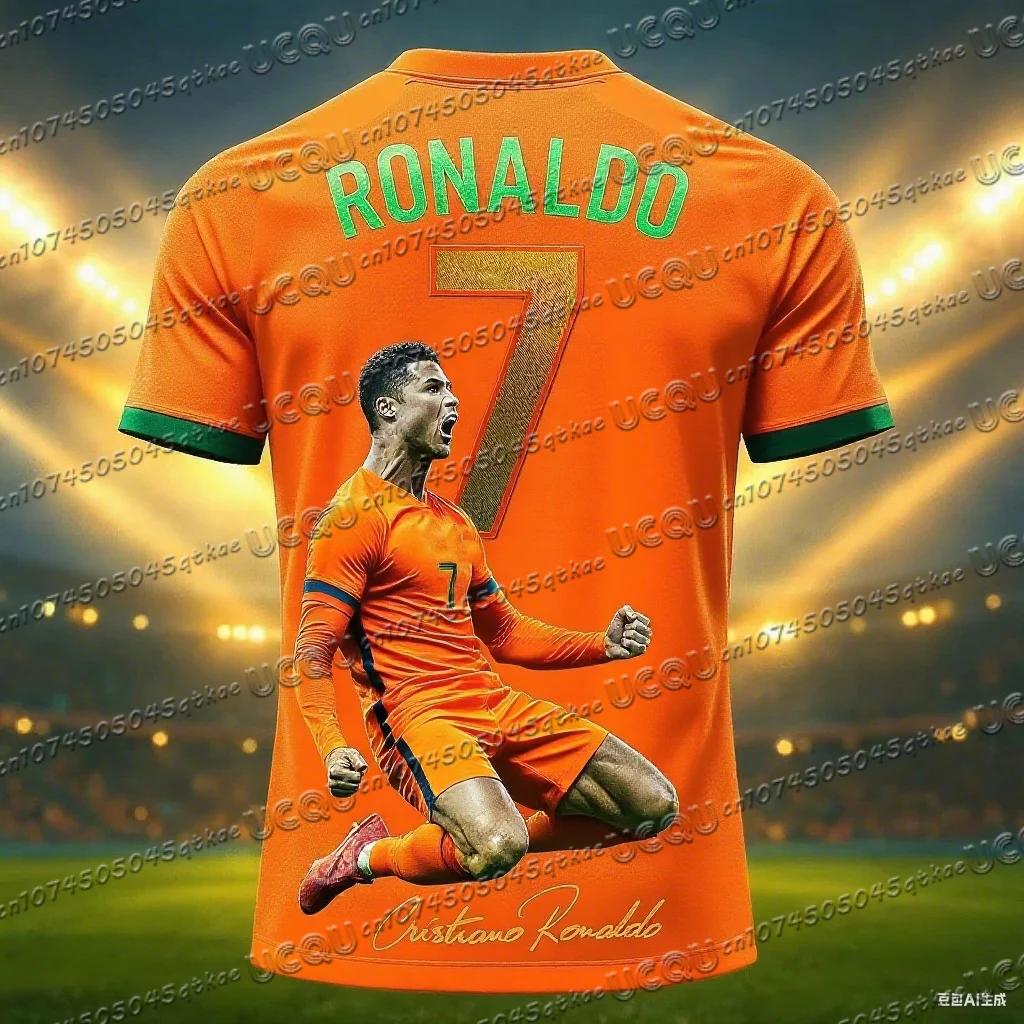 2026 Nuovi Arrivi Edizione Speciale Ronaldo 7 Maglia da Calcio Oversize Sportiva Manica Corta Uniforme da Allenamento Maglietta da Calcio Maglietta per Bambino