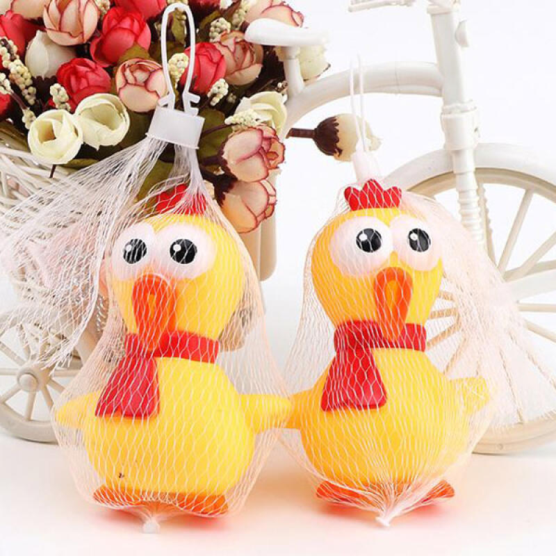 Pet Rubber Toy Squeaky Mini Chicken Doll
