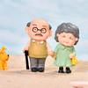 Cute Valentine's Day Gift Dollhouse Figurines Micro Landscape Happiness Miniatures Cake Ornament Crafts Old Couples Statue