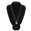 2pcs Couple Necklace Alloy Adjustable Sun Moon Magnetic Suction Matching Necklace for Lovers Best Friends