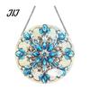 Lightweight Christmas Wall Ornaments 2D Acrylic Hanging Ornaments, Stained Glass Style Snowman Santa Snowflake Holiday Window Decorations for