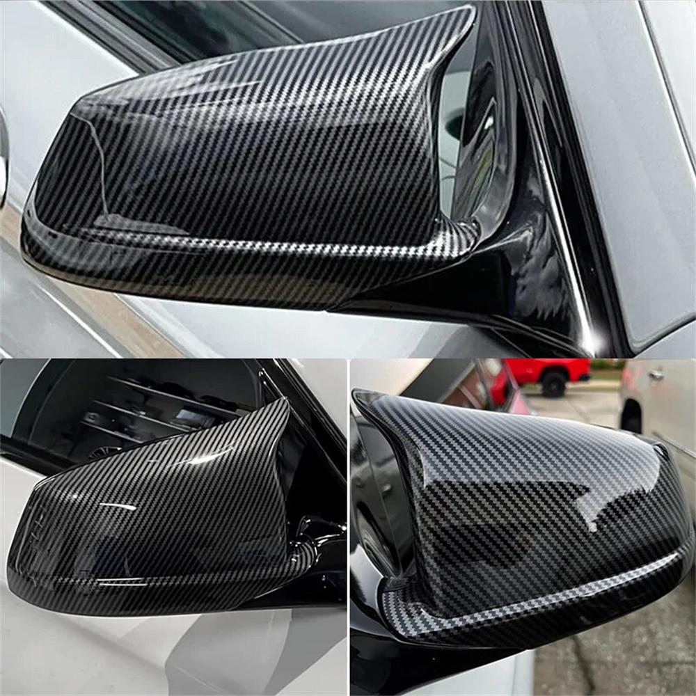 Carbon Fiber Look Side Mirror Covers For BMW 5 Series F10 F11 Pre-LCI 2011-2013