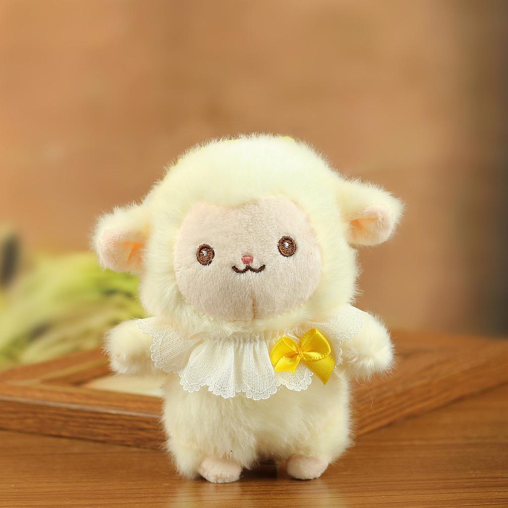 Plush Sheep Keychain Cute Animal Hanging Decor For Kids And Teens