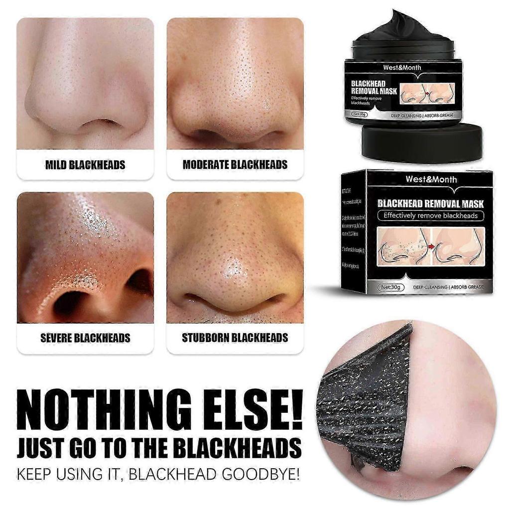 2025 Latest Model Blackhead Removal Mask, Peel Off Remove Blackhead Activated Charcoal, Deep Cleansing Pore Strips for Face, Gentle Unclog Nose & Chin