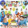 Orinice Dekoracje Urodzinowe Toy Story, Balony z Postaciami, Balony Urodzinowe, Dekoracje Urodzinowe dla Dzieci, Baner Happy Birthday, Wiszące Wiry,