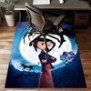 Custom Coraline Mat Personalized Name, Polyester Washable Indoor Entryway Rug, Gift for Christmas, Easter, Thanksgiving Day