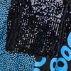 Oversized Women V Neck Half Sleeve Geometric Print Stitching Casual LooseDress
