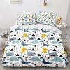Dinosaur Three-Piece Quilt Cover 3D Digital Printing Home Textile Bedding Quilt Cover
