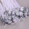 50Pcs Candle Wicks White 2.6-20cm Smokeless Wax Pure Cotton Core For DIY Candles Making Pre-Waxed Wick Handmade Material Tools