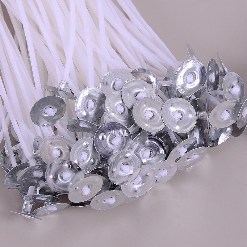 50Pcs Candle Wicks White 2.6-20cm Smokeless Wax Pure Cotton Core For DIY Candles Making Pre-Waxed Wick Handmade Material Tools