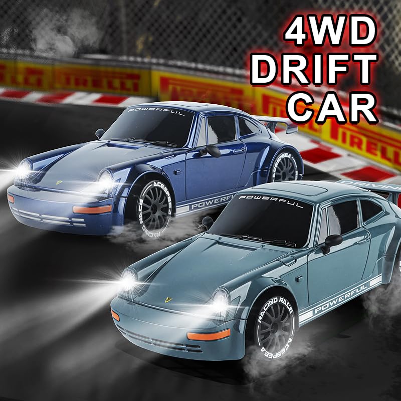 KFPLAN KF27 Měřítko Driftové Auto s LED Stolní RC 4WD Rádiem Řízené Mini Drift Dárek Hračka pro Chlapce Schválené Technické Normy 1/20 Světla, Auto, Auto,