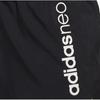 adidas Neo Alphabet Print Mid-Waist Fitted Elastic Sports Casual Shorts Women Shorts Black FN6443