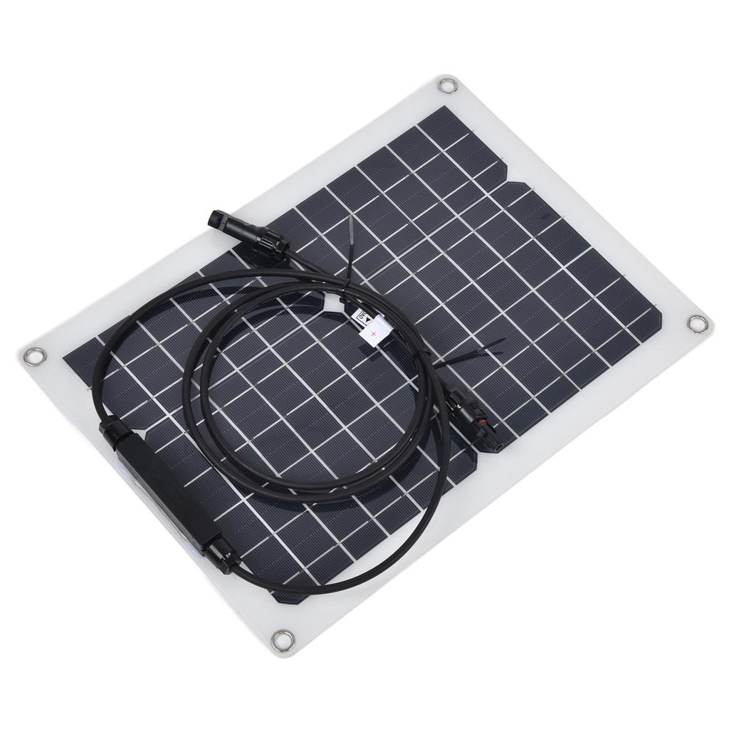 2 Pack 15W Flexible Monocrystalline Solar Panels, Portable with 18V Output for Off-grid Charging of , Boat