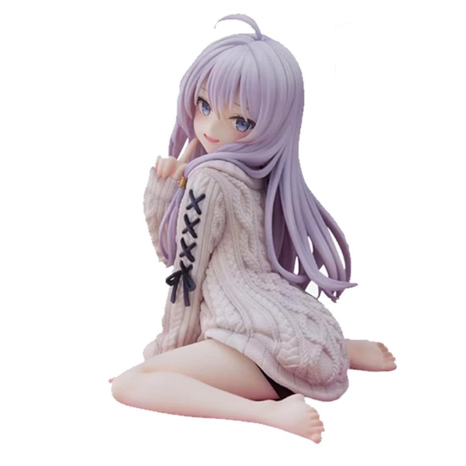 

15cm Elaina Anime Figure - Knit Dress Witch Action Figure PVC Collectable Figure Doll Plaything for Christmas Presents