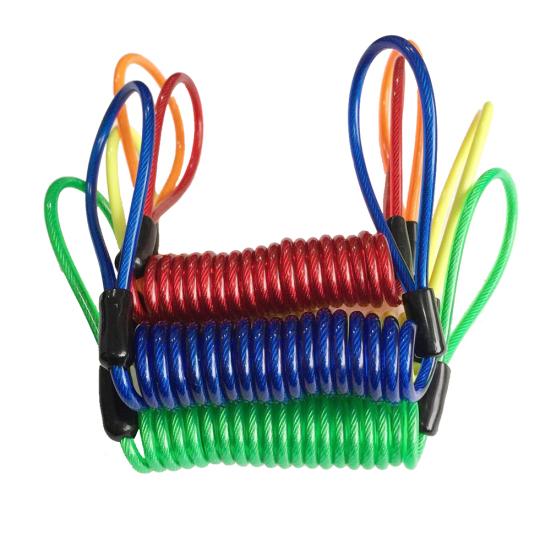 120cm Motorcycle Motorbike Safety Disc Brake Lock Spring Reminder Cable Coil