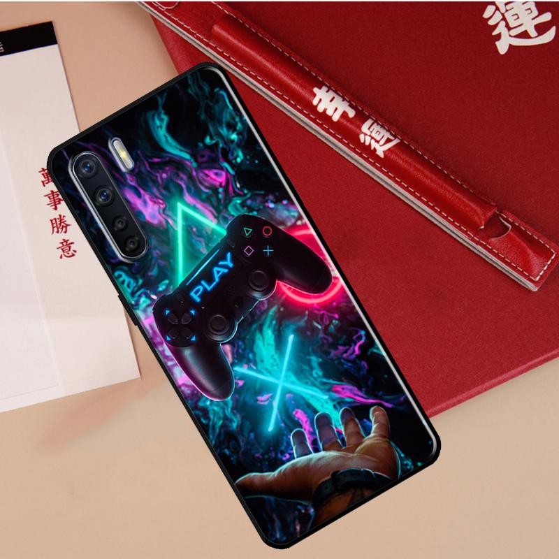 Cool Gaming Controller Case For Oppo A78 A38 A80 A60 A40 A18 A98 A58 A96 A76 A16 A94 A74 A54 A15 A17 A57 A77 A5 Pro