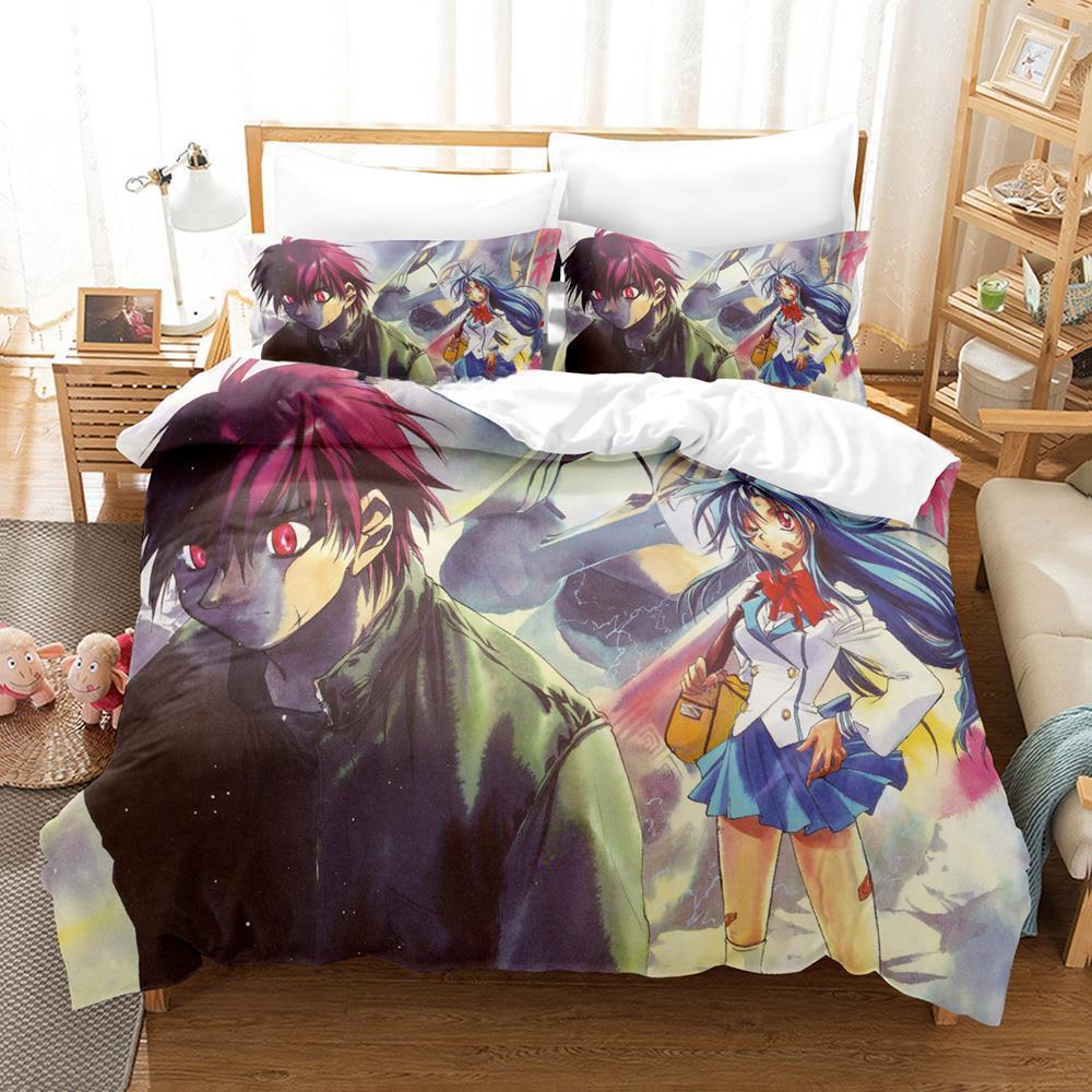 Full Metal Panic Bedding Set Single Twin Full Queen King Size Bed Set Adult Kid Bedroom Duvet Cover Sets 3d Print Anime Girls