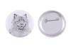 Keeshond, Dutch Barge Dog, Smiling Dutchman – Pin with Your Dog, Add Your Own Photo – Design 01 | Art-Dog
