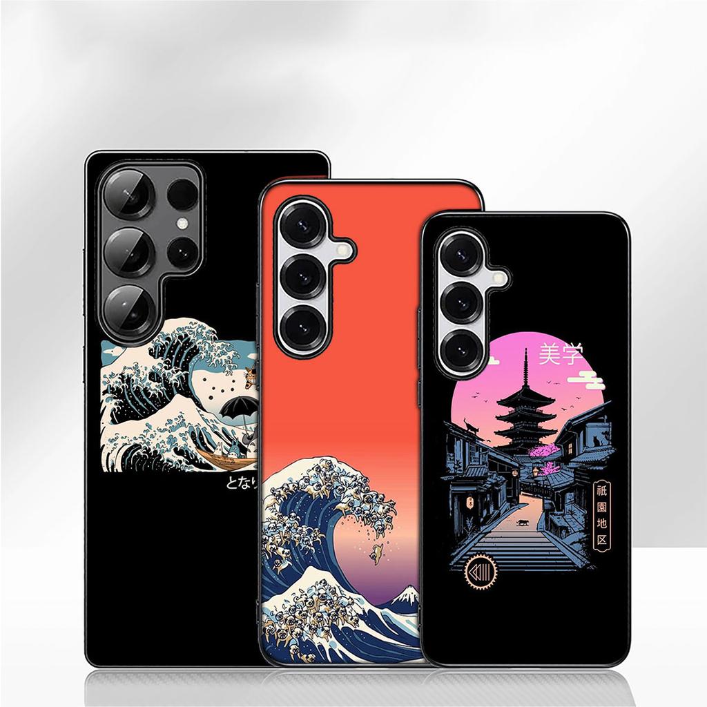 Phone Cover for Apple iPhone 16 15 14 Plus 13 12 Mini 17 Pro Max + 16E Air 16+ ProMax Case The Great Wave of Kanagawa Casing