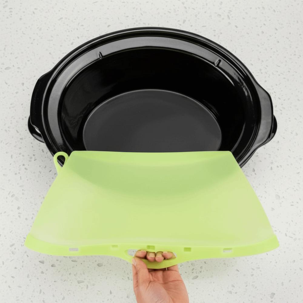 Leak-proof Silicone Slow Cooker Liner Hear-Resistant Slow Cooking Pot Liner  For  6-10 QT Pot