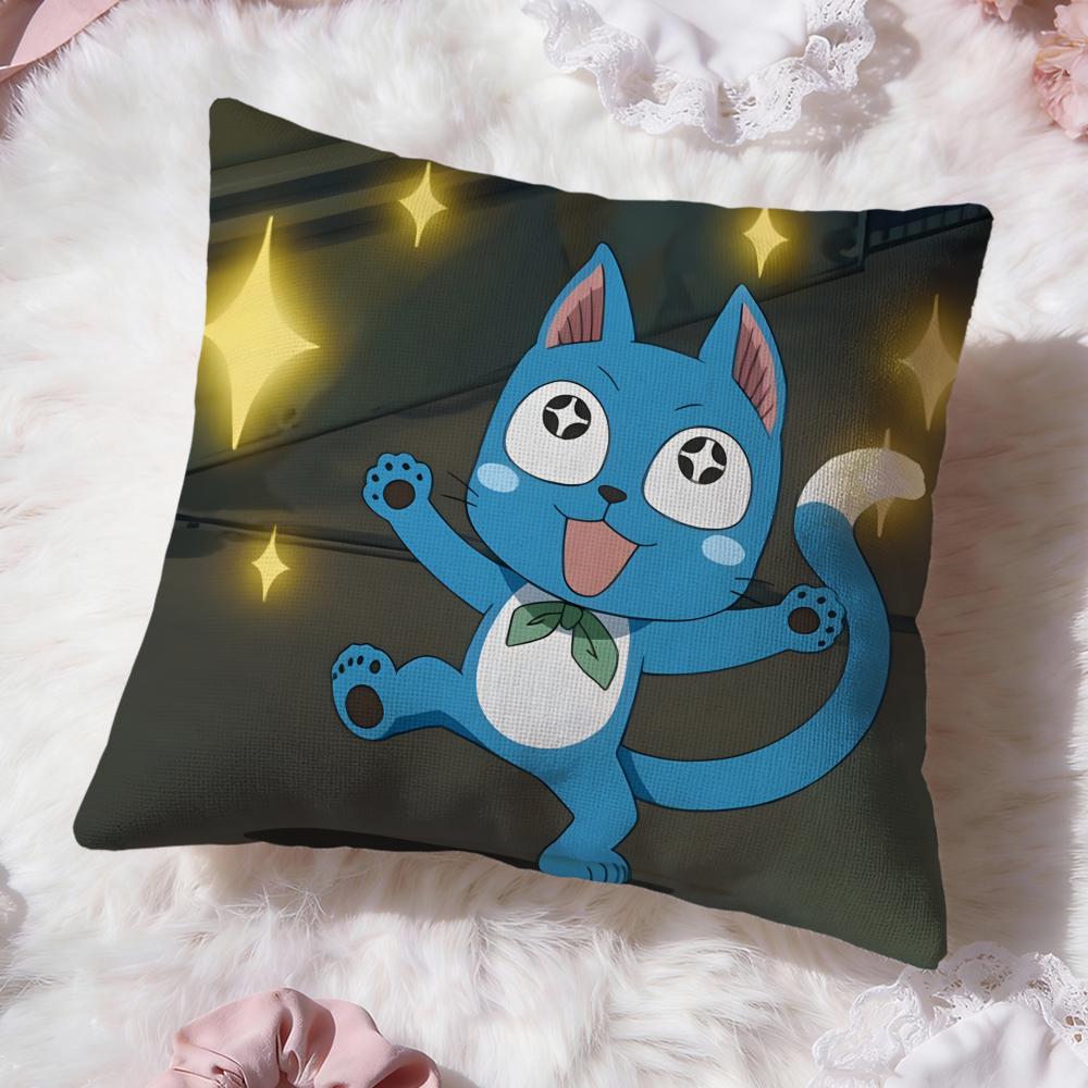 f-FAIRY TAIL anime Cushion Cover Premium Comfort Reversible Pillow Cove -Two in One Design for Any Room & Car Interior