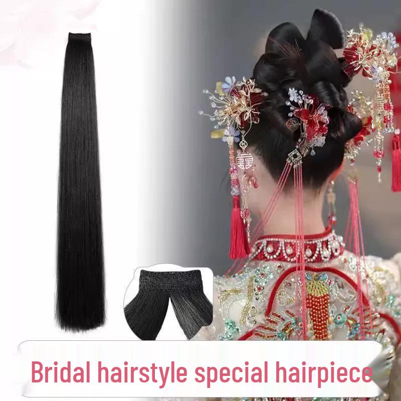Professional Xiuhua Ancient Bride Updo Wig Pieces and Hairstyle Tool