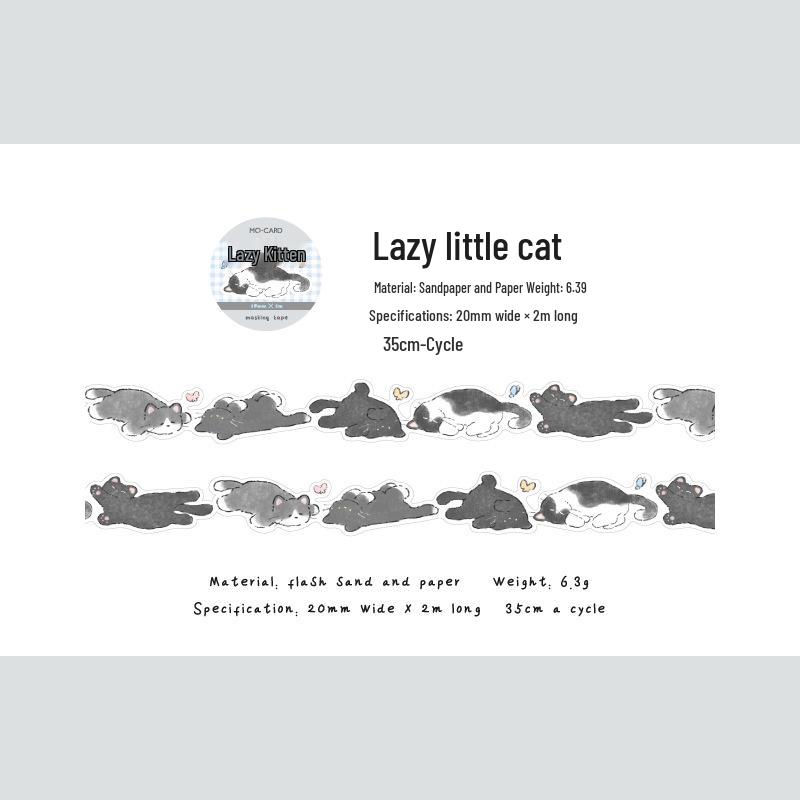 

Momo Glitters Cat Gashapon Неровный Васи-скотч - Милый декор, нарисованный от руки, для журналов и DIY коллажей