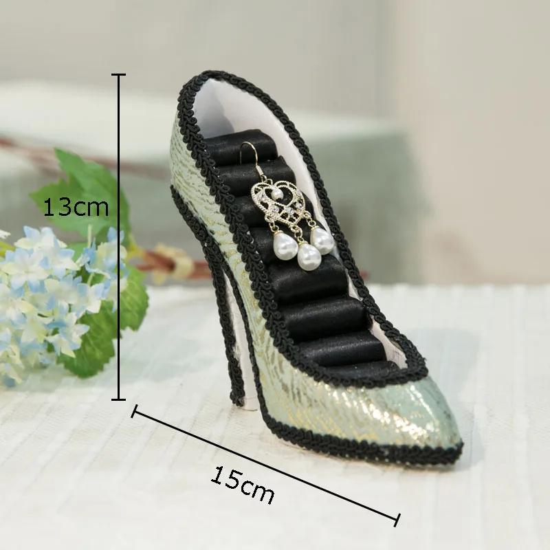 

Emerald Green Portrait Model Jewelry Stand Earrings Hanging Board Necklace Decorative Shelves Dressing Table Jewelry Display
