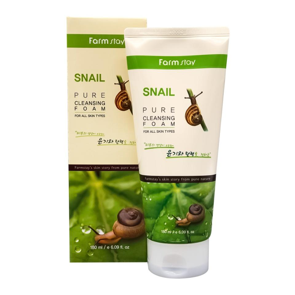

Пенка для умывания с улиточным муцином,FarmStay Snail Pure Cleansing Foam,180мл