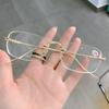 Luxury Rimless Rectangular Women's Myopia Glasses Minus Diopter Eyeglasses Trendy Near-sighted Eyewear Diopters 0 to -4.0