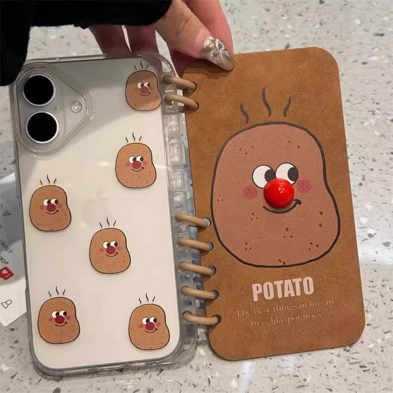 

Sweet Potato Cartoon Phone Case for iPhone 12-16 Pro Max & Notebook 13-15 iPhone 16