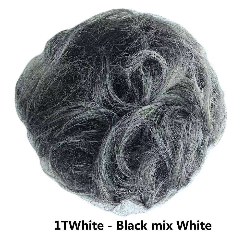 Elastici per Capelli Moda Europei e Americani - Elastici Morbidi e Spettinati per Donne, Accessori per Chignon e Parrucche, Stile Fiore a Bocciolo