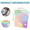 A4 Inkjet Sticker Paper Holographic Diamond Vinyl Waterproof Self Adhesive Printable Sheets Craft Label Decal Printing Supplies