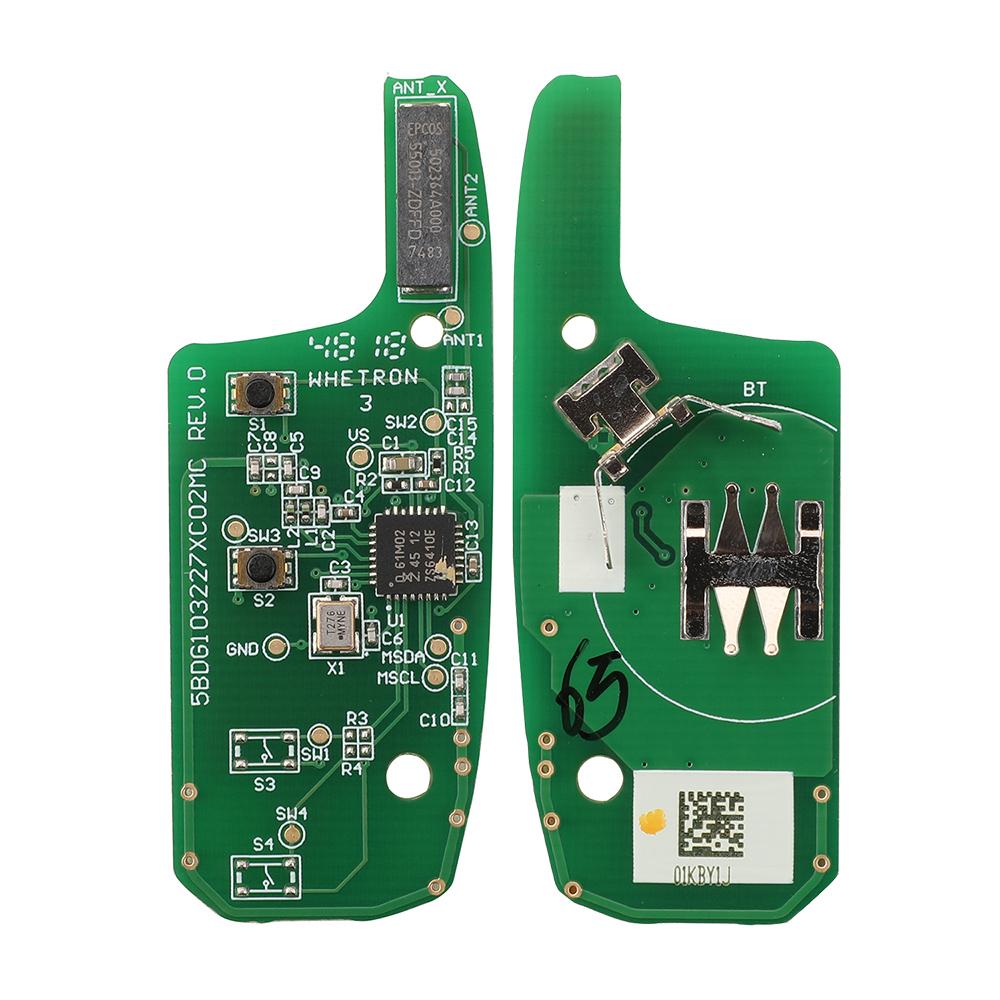 Jingyuqin 433.92Mhz FSK 4A Chip Car Remote Flip Key For Chevrolet Cruze 2015 Cavalier Trax Sonic Spark 2019+ Original OEM PCB