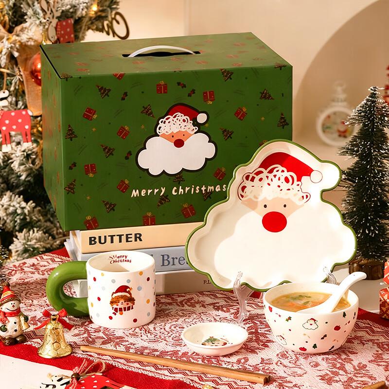 Huazao Baijia AQ Christmas Ceramic Dinnerware Set