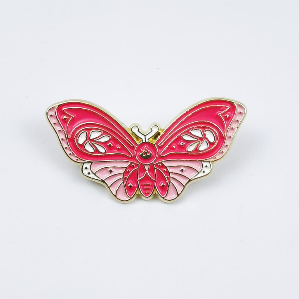 Butterfly Cartoon Insect Brooch Pin - Unique Design Alloy Badge and Corsage Accessory