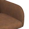 Dining Chairs 2 Pcs Faux Suede Brown 59 X 56.5 X 85 Cm