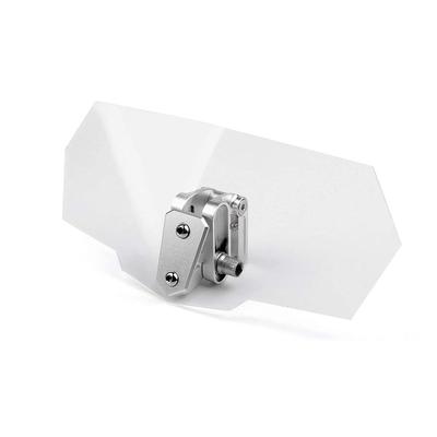 ZCJSZP Motorrad Windschutzverlängerung, Universeller Verstellbarer Clip, Spoiler Schildschirm, Klar (Transparent)