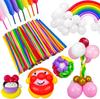 Balões Longos 260 Balões para Modelar Animais Balões Mágicos para Aniversário Crianças Casamento Festa Suprimentos 100 unid. Por Pacote
