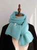 Women Cashmere Blend Scarf Women Winter Warm Thicken Luxury Solid Color Shawl Wraps Female Warm Thick Wool Neckerchief Blanket