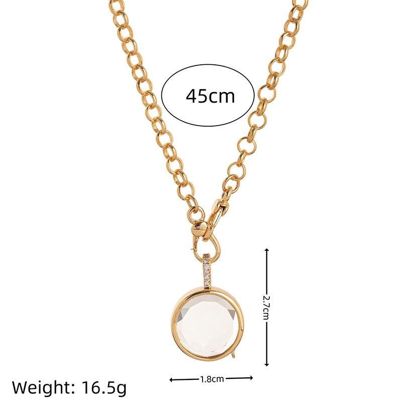 Pingente Caixa de Fotos Personalidade Retrô com Pingente DIY Aberturável Design Oco Caixa Transparente Cor Preservação Ouro