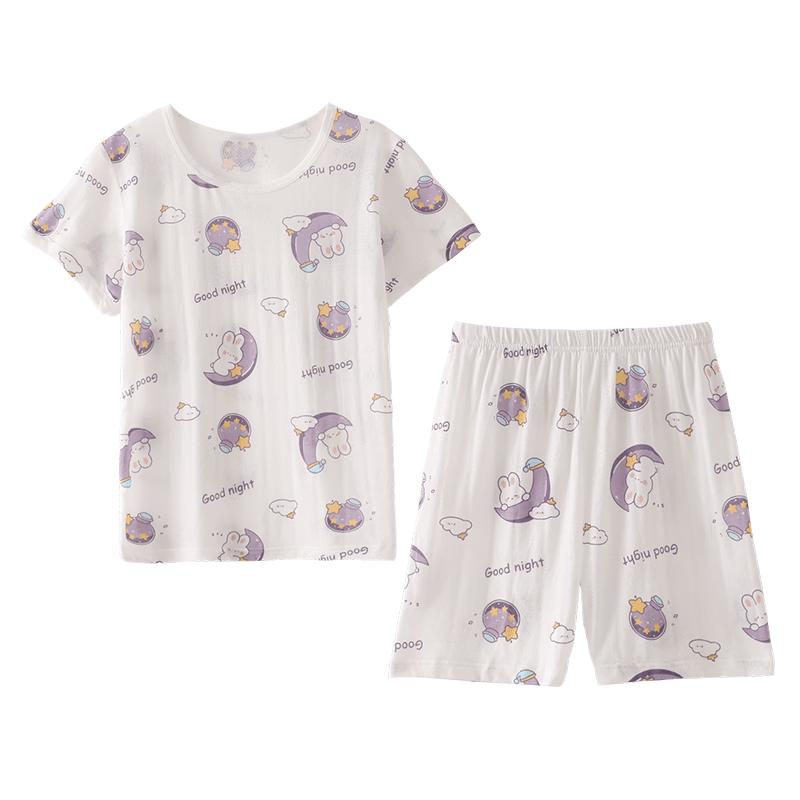 ZISEHY Girls  Summer Thin Cotton Blend Pajamas 120