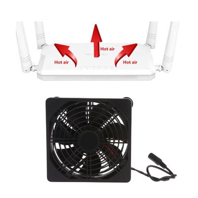 Ventola per Computer Alimentata a AC 110V 220V 3-12V 12CM Soffiatore d'Aria per Modem TV Box Ricevitore DVR Radiatore di Raffreddamento