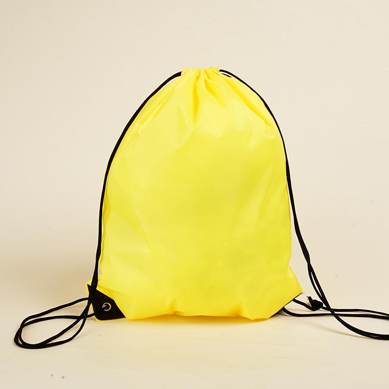 In Stock Custom Logo Polyester Sports Drawstring Backpack