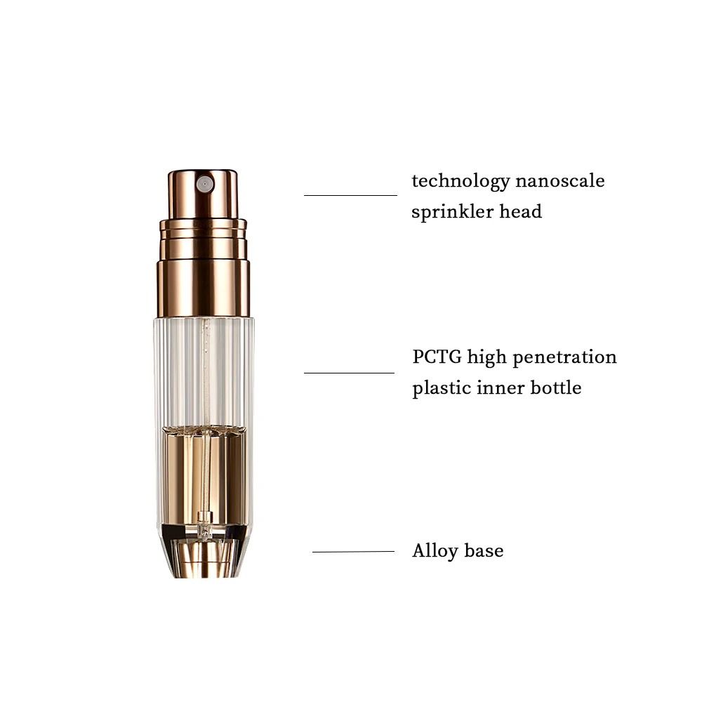 5ML Travel Perfume Atomizer Transparent 5ML Spray Bottle  Cosmetic Container
