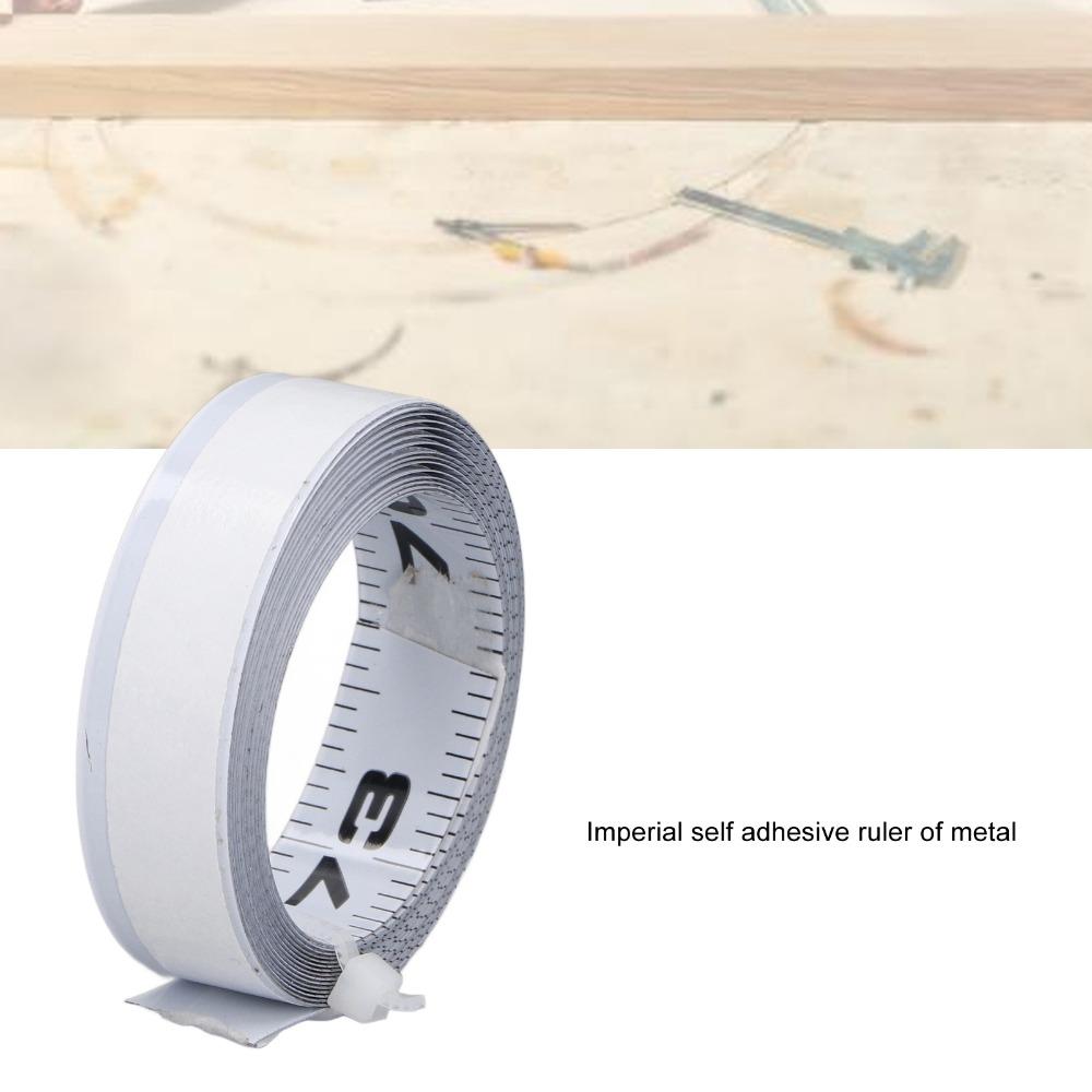 Carbon Steel Self Adhesive Tape Measure Left to Right Reading Imperial Scale Workbench Ruler Measuring Tape 72 Inch