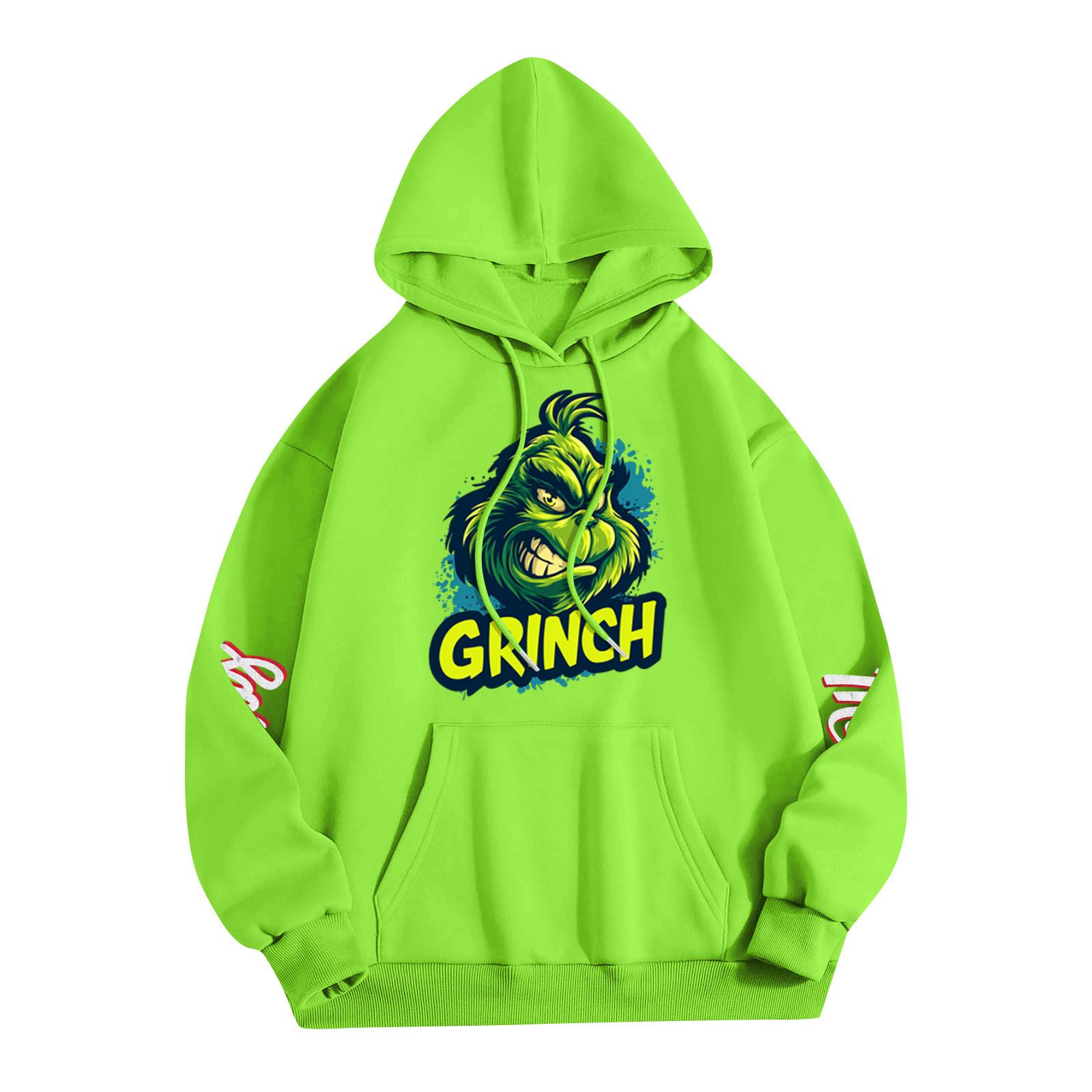 

Kids Casual Fashion Christmas Print Long-sleeved Drawstring Hooded Sweatshirt 140