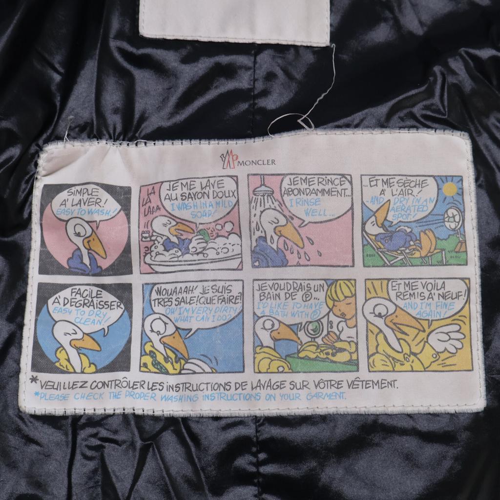 MONCLER FULMAR fur-lined down hoodie coat O blackUsed