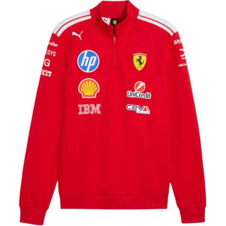 

Puma Scuderia Ferrari Hp Replica Series Stand Collar Half Zip Long Sleeve Sweatshirt Unisex sweatshirt 713821-01 M