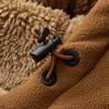 Herbst und Winter Einfarbig Dicke Warme Lammwolljacke für Herren Lässig Locker Sport Winddicht Übergröße Jacke